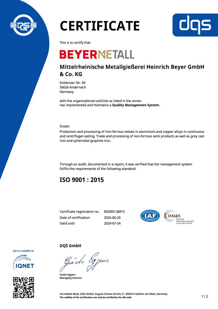 MMHB Certificate ISO 9001-2015 MMHB Certificate ISO 9001-2015