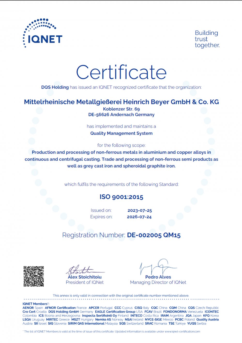 MMHB_Zertifikat IQNet DQS