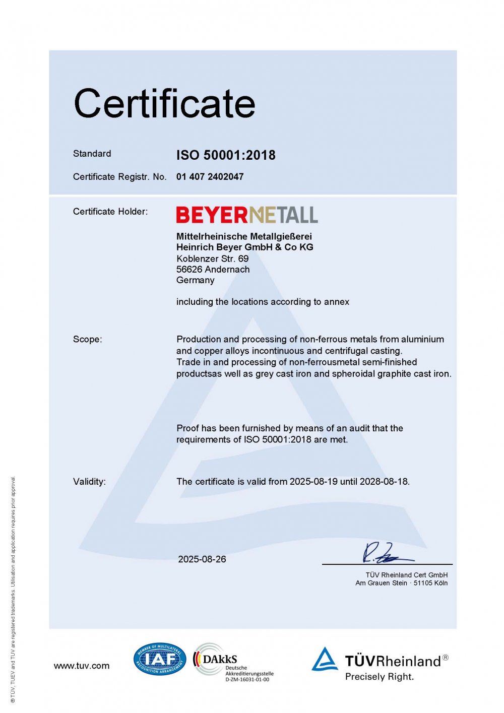 MMHB Zertifikat ISO50001 EN MMHB Zertifikat ISO50001 EN